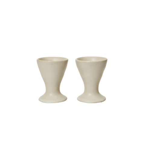 2er Set Eierbecher Flow | offwhite